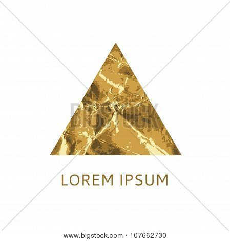 Gold Triangular Logo