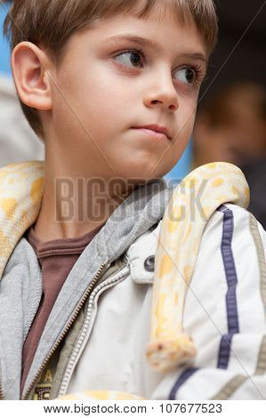 Boy With The Python