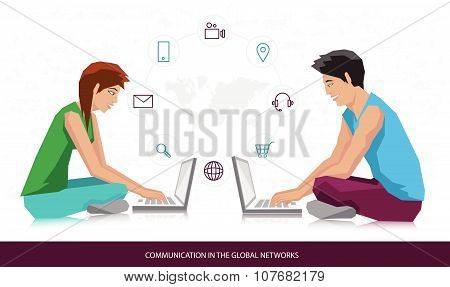 Concept of social media network