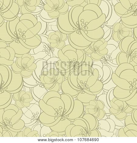 vector floral seamless pattern in rertro style