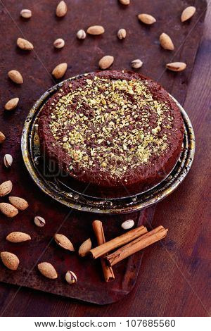 homemade chocolate cake - sweet food