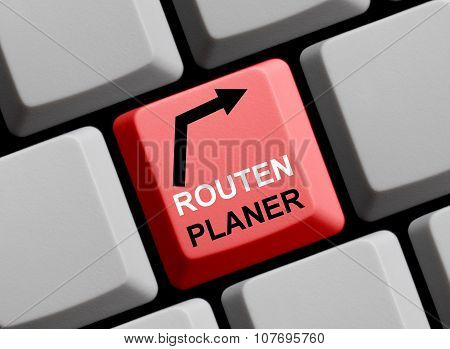 Computer Keyboard Route Planner German