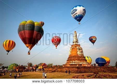 Hot Air Balloon In Thailand International Balloon Festival 2009.