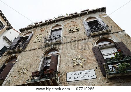 Detail Of Venice Old House