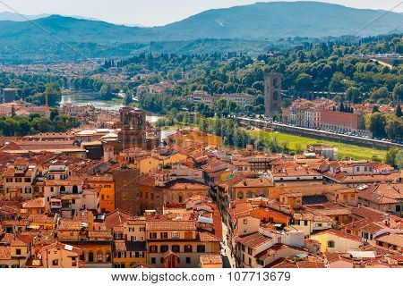 Oltrarno and Porta San Niccolo in Florence, Italy