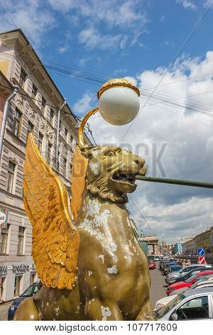 Griffins With Golden Wings (fragment)