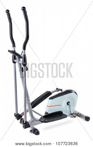 gym equipment, elliptical cardio trainer, isolated on white background
