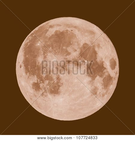 Retro Looking Full Moon