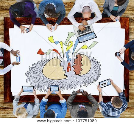 Creativity Idea Imagination Reveal Surprise Concept