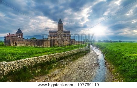 Alaverdi cathedral in Kakheti region, Georgia