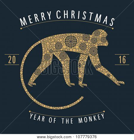Christmas mechanical monkey
