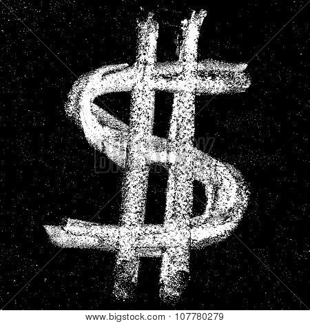 Hand-drawn dollar sign