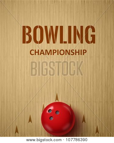bowling realistic theme  Editable vector