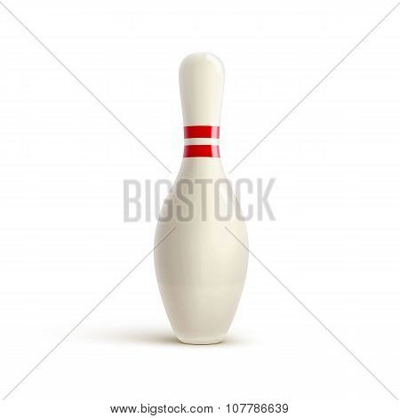 bowling realistic theme  Editable vector on white background