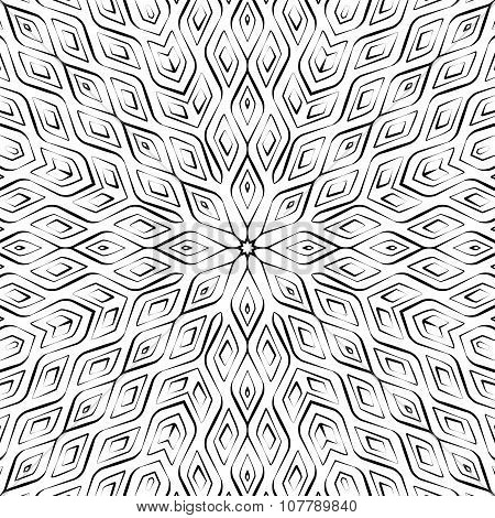Monochrome seamless pattern