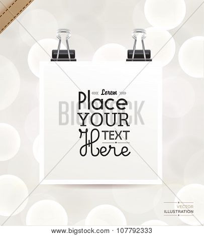 Isolated photo frame on  beautiful shiny lights.
