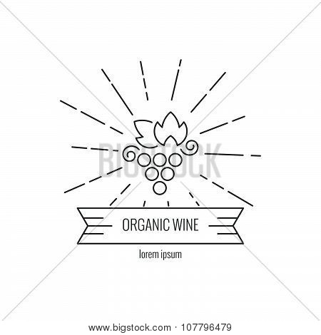 Hipster Wine Logo