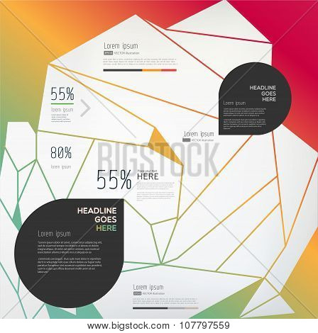 Vector, modern, element on light background