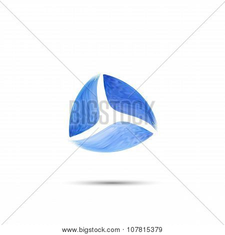 Abstract Logo template Three elements