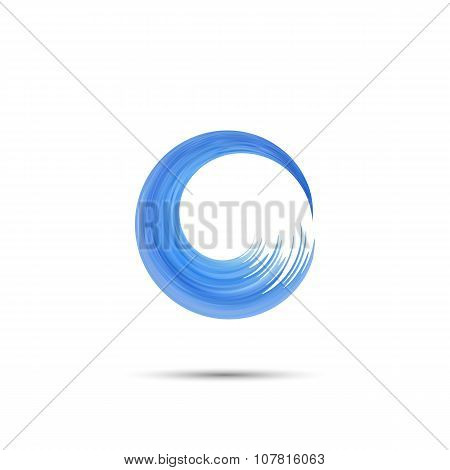 Letter O  wave logo