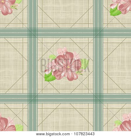 Seamless elegant flower pattern. Textile texture