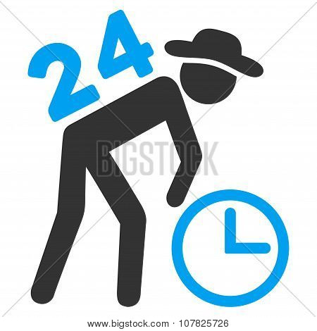 Around The Clock Work Icon