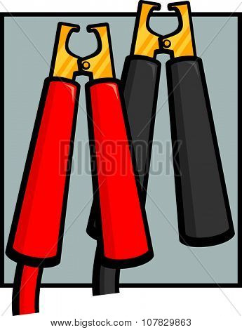 jumper cables with crocodile clips