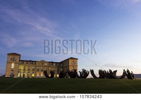 Palace Of Pharo In Marseilles In France