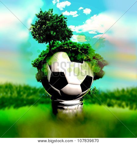 light bulb to form  of ball