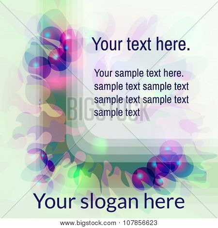 Abstract colorful background with bubbles.