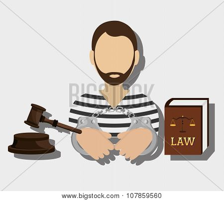 Law and legal justice graphic