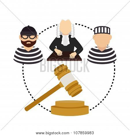 Law and legal justice graphic