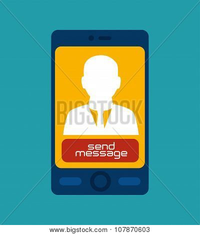 Social media design with multimedia icons