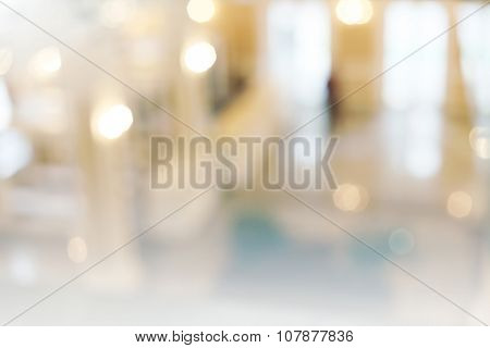 De-focuses business center interior. Blur background. 