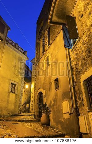 Street In La Turbie In France