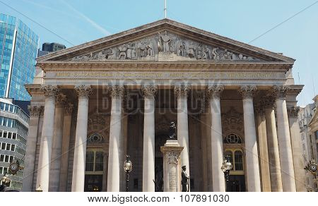 Royal Stock Exchange In London