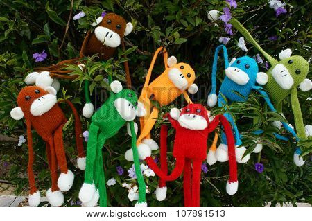 Knitted Monkey, Symbol 2016, Year Of The Monkey