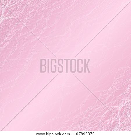 Pink Background With Lots Of Wavy Lines