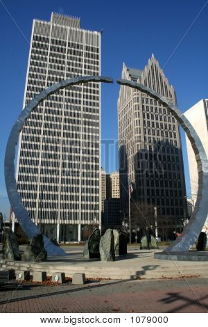 Budovy v Detroitu