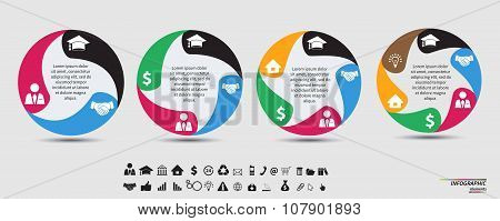 Vector Template for cycle diagram, graph, presentation and round chart
