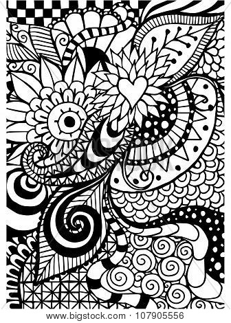 Pattern for coloring book