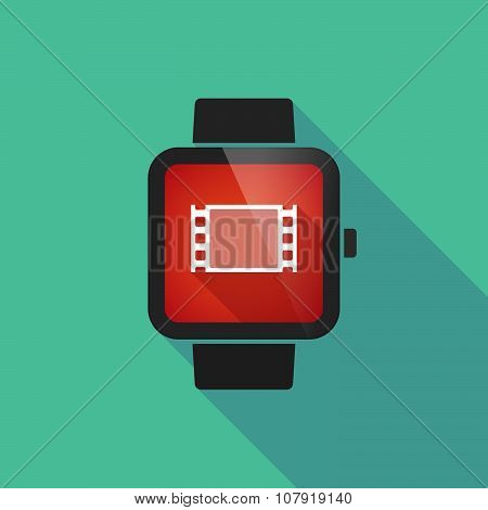 Smart Watch Vector Icon With A Film Photogram