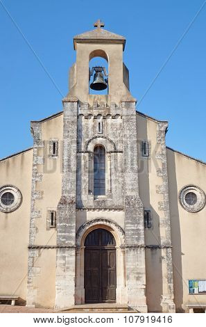 The facade of a medieval church