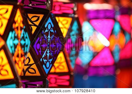 Colorful Diwali Lanterns
