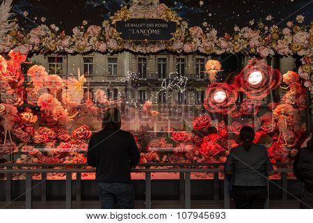 The Showcase In Printemps Shopping Centre, Paris, France.
