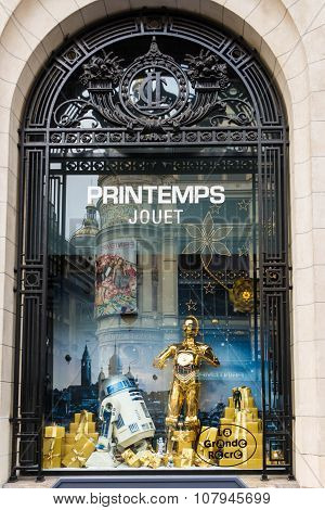 The Christmas Showcase In Printemps Shopping Centre.