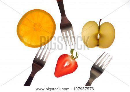 Sectioned fruit