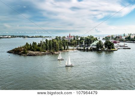 Suomenlinna Maritime Fortress On The Islands In The Harbour Of Helsinki