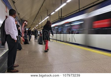 Madrid Metro Train