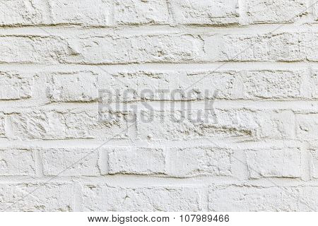 White Color Brick Background And Texture